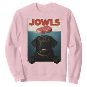 Black Labrador Retriever Sweatshirt Funny Jowls Horror Dog Poster TS12 Light Pink Print Your Wear