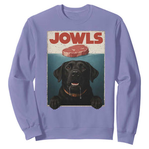 Black Labrador Retriever Sweatshirt Funny Jowls Horror Dog Poster TS12 Violet Print Your Wear