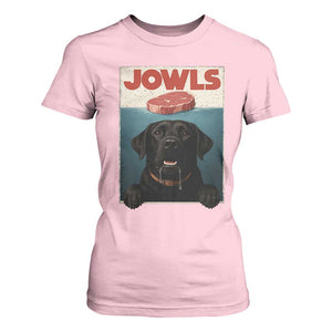 Black Labrador Retriever T Shirt For Women Funny Jowls Horror Dog Poster TS12 Light Pink Print Your Wear