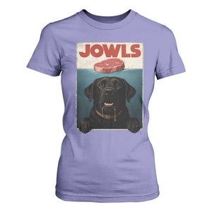 Black Labrador Retriever T Shirt For Women Funny Jowls Horror Dog Poster TS12 Violet Print Your Wear