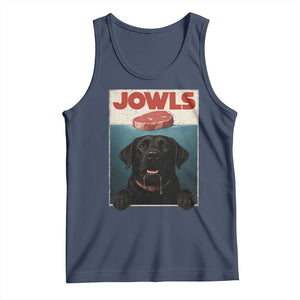 Black Labrador Retriever Tank Top Funny Jowls Horror Dog Poster TS12 Navy Print Your Wear