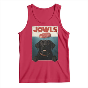 Black Labrador Retriever Tank Top Funny Jowls Horror Dog Poster TS12 Red Print Your Wear