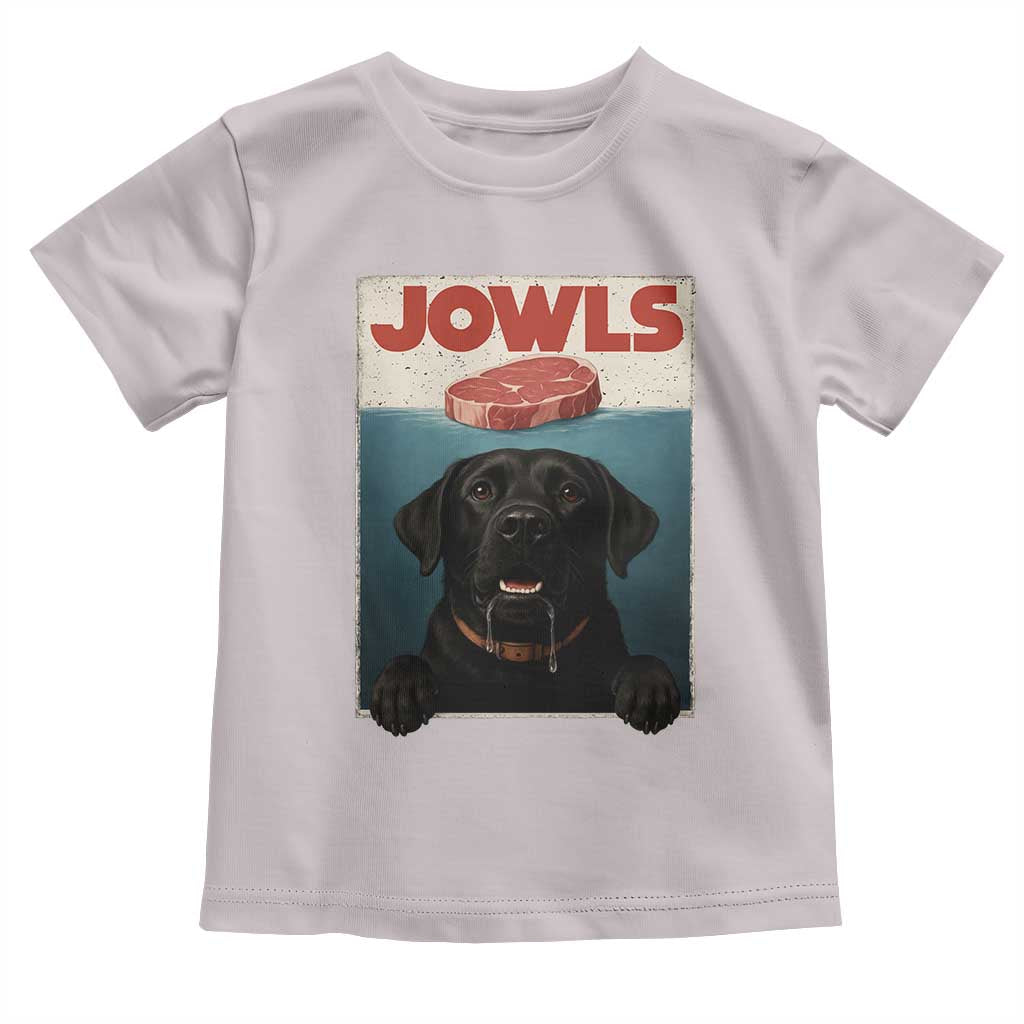 Black Labrador Retriever Toddler T Shirt Funny Jowls Horror Dog Poster TS12 Ice Gray Print Your Wear