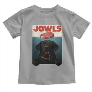 Black Labrador Retriever Toddler T Shirt Funny Jowls Horror Dog Poster TS12 Sport Gray Print Your Wear