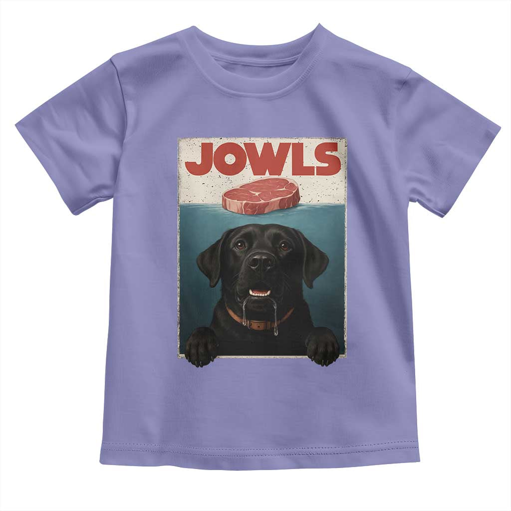 Black Labrador Retriever Toddler T Shirt Funny Jowls Horror Dog Poster TS12 Violet Print Your Wear