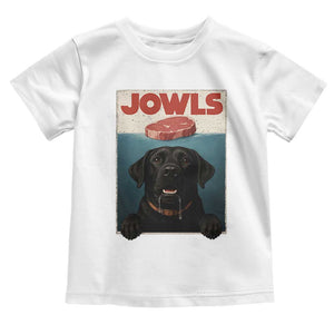 Black Labrador Retriever Toddler T Shirt Funny Jowls Horror Dog Poster TS12 White Print Your Wear
