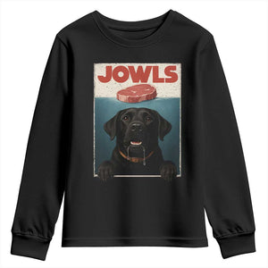 Black Labrador Retriever Youth Sweatshirt Funny Jowls Horror Dog Poster TS12 Black Print Your Wear