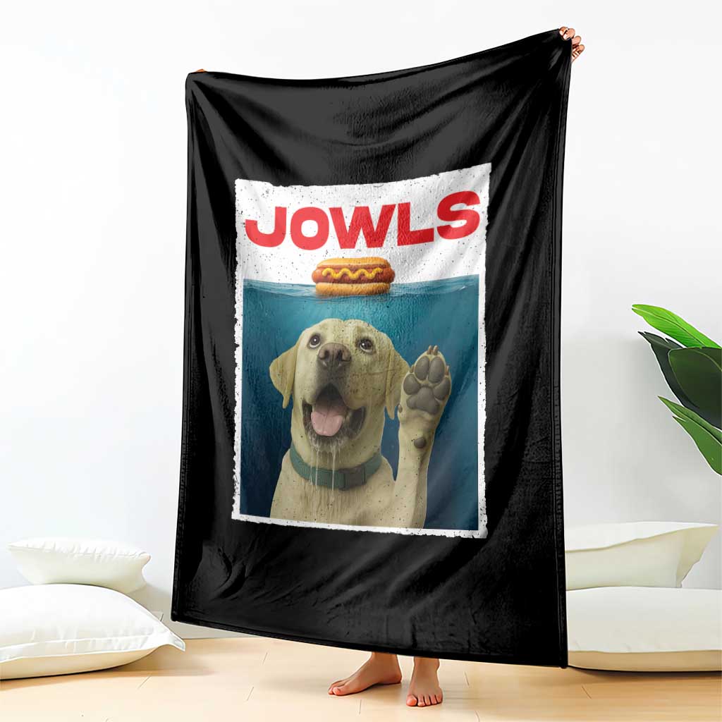 Funny Yellow Lab Jowls Throw Blanket Labrador Retriever Lover Gift TS12 Print Your Wear