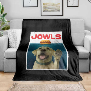 Funny Yellow Lab Jowls Throw Blanket Labrador Retriever Lover Gift TS12 Print Your Wear
