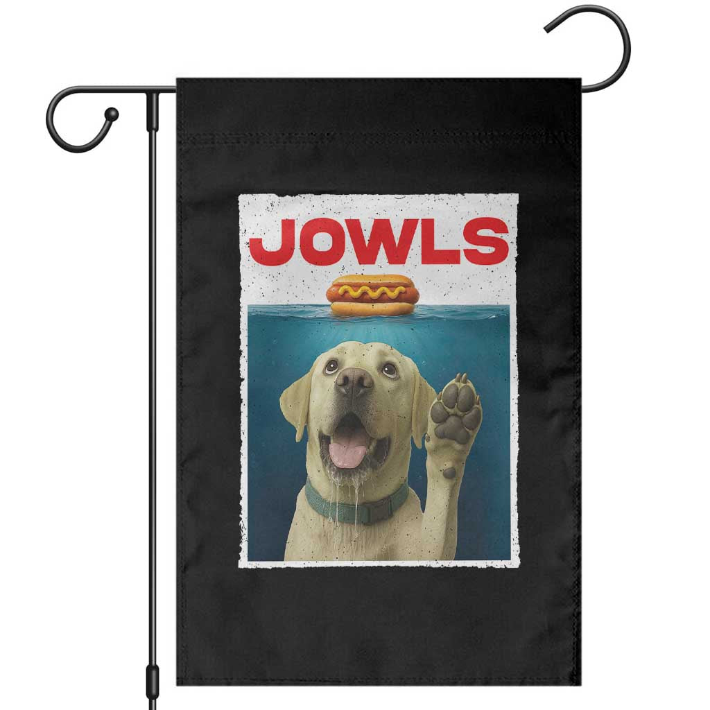 Funny Yellow Lab Jowls Garden Flag - Labrador Retriever Lover Gift TS12 Black Print Your Wear
