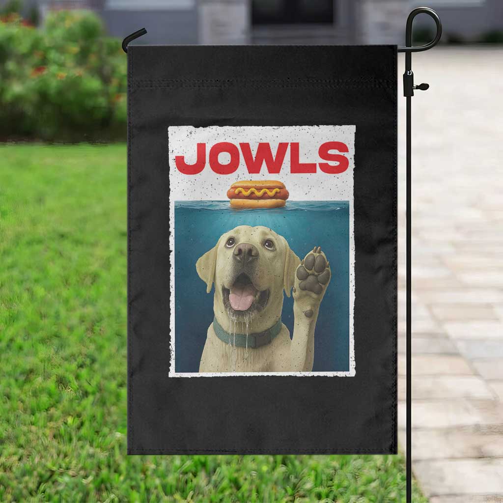 Funny Yellow Lab Jowls Garden Flag - Labrador Retriever Lover Gift TS12 Print Your Wear