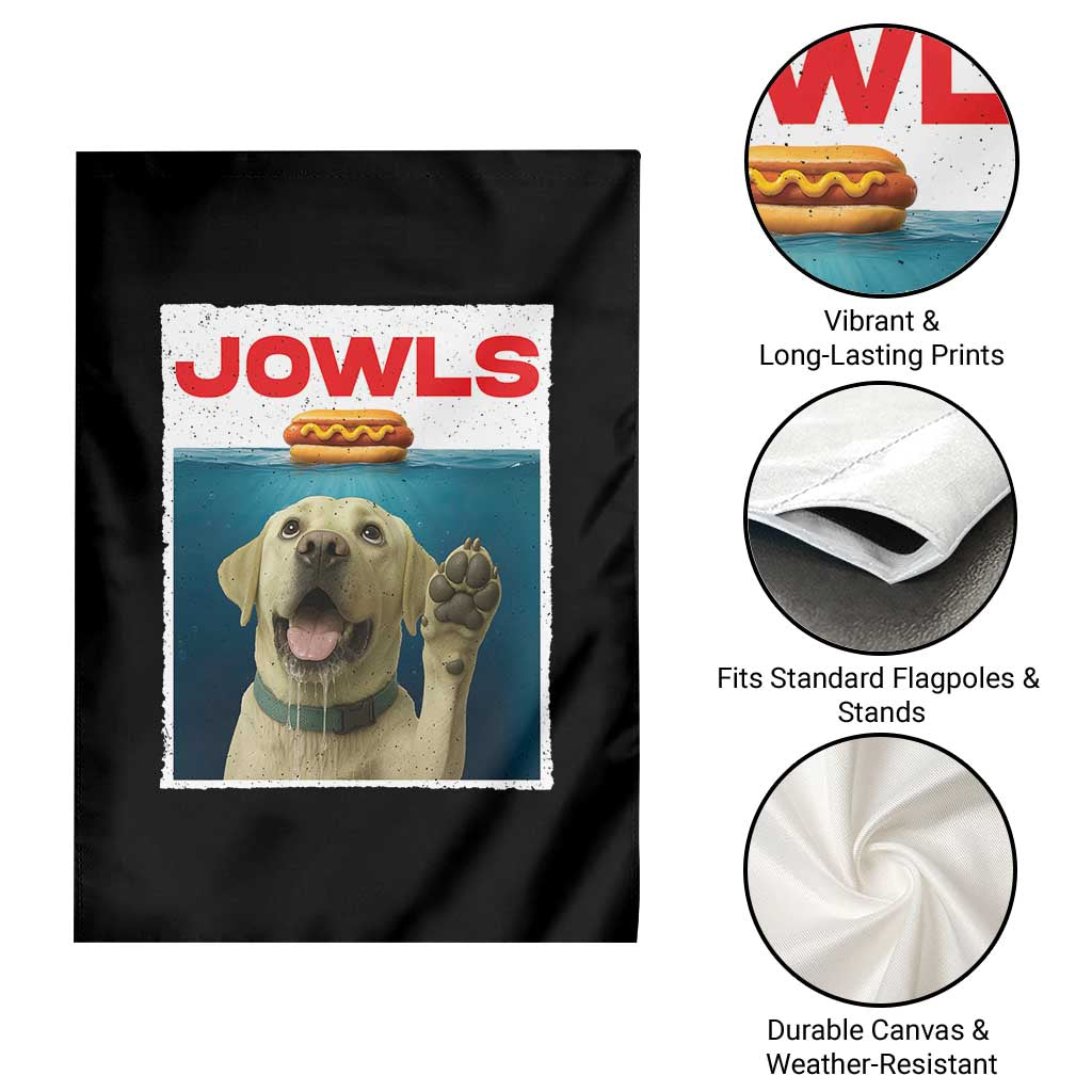 Funny Yellow Lab Jowls Garden Flag - Labrador Retriever Lover Gift TS12 Print Your Wear