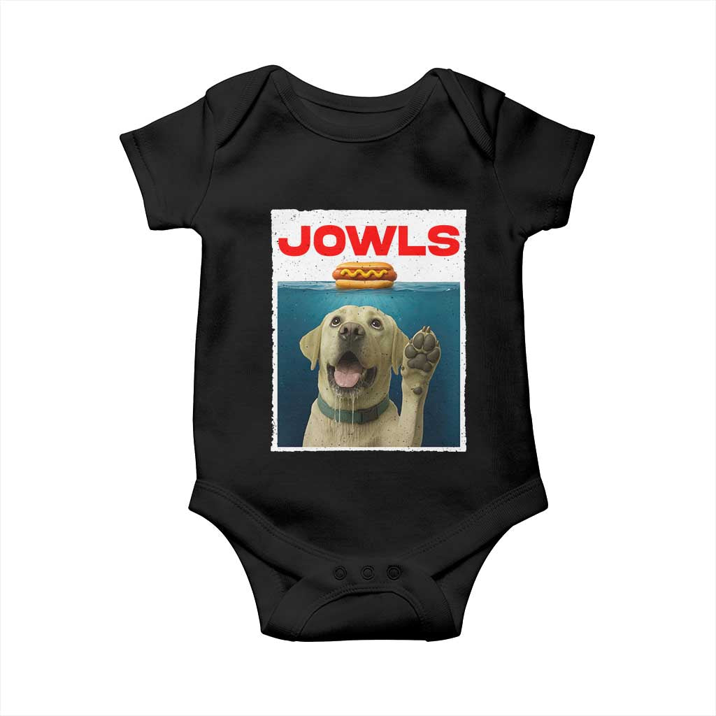 Funny Yellow Lab Jowls Baby Onesie Labrador Retriever Lover Gift TS12 Black Print Your Wear