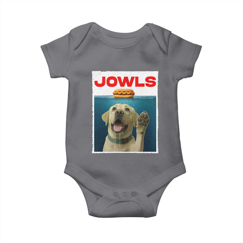 Funny Yellow Lab Jowls Baby Onesie Labrador Retriever Lover Gift TS12 Charcoal Print Your Wear