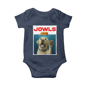 Funny Yellow Lab Jowls Baby Onesie Labrador Retriever Lover Gift TS12 Navy Print Your Wear