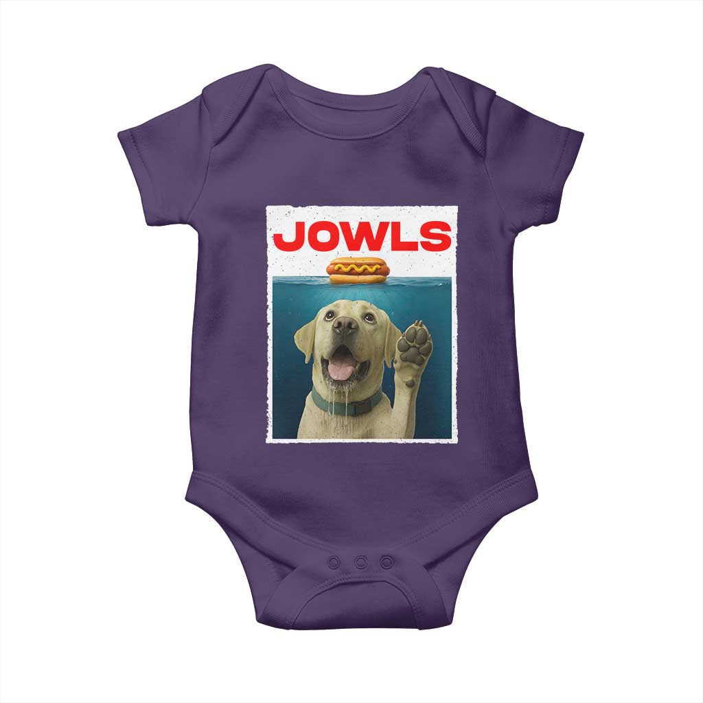 Funny Yellow Lab Jowls Baby Onesie Labrador Retriever Lover Gift TS12 Purple Print Your Wear