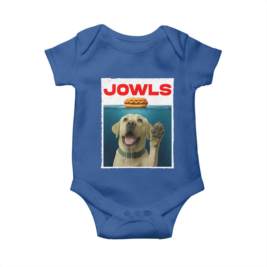 Funny Yellow Lab Jowls Baby Onesie Labrador Retriever Lover Gift TS12 Royal Blue Print Your Wear