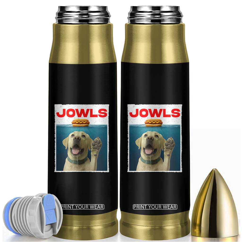 Funny Yellow Lab Jowls Bullet Tumbler Labrador Retriever Lover Gift TS12 Black Print Your Wear
