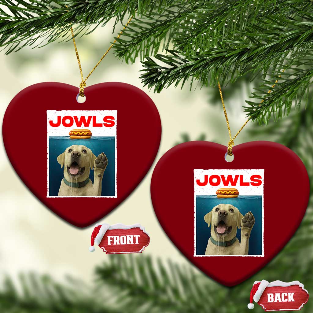 Funny Yellow Lab Jowls Ceramic Ornament Labrador Retriever Lover Gift TS12 Print Your Wear