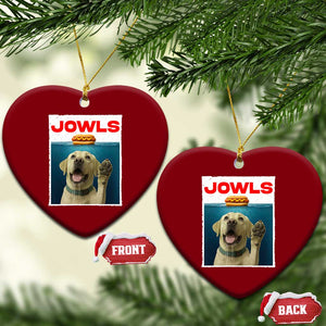 Funny Yellow Lab Jowls Ceramic Ornament Labrador Retriever Lover Gift TS12 Print Your Wear