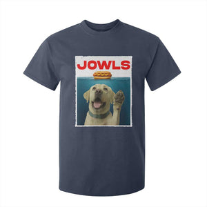 Funny Yellow Lab Jowls T Shirt For Kid Labrador Retriever Lover Gift TS12 Navy Print Your Wear