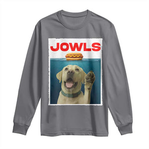 Funny Yellow Lab Jowls Long Sleeve Shirt Labrador Retriever Lover Gift TS12 Charcoal Print Your Wear