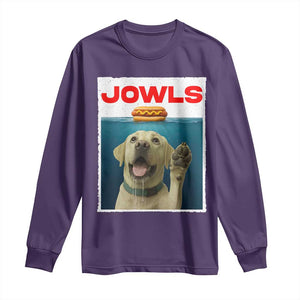 Funny Yellow Lab Jowls Long Sleeve Shirt Labrador Retriever Lover Gift TS12 Purple Print Your Wear