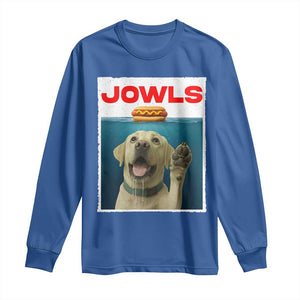 Funny Yellow Lab Jowls Long Sleeve Shirt Labrador Retriever Lover Gift TS12 Royal Blue Print Your Wear
