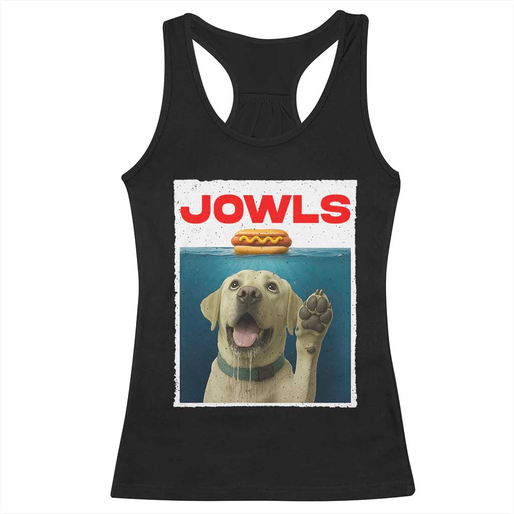 Funny Yellow Lab Jowls Racerback Tank Top Labrador Retriever Lover Gift TS12 Black Print Your Wear