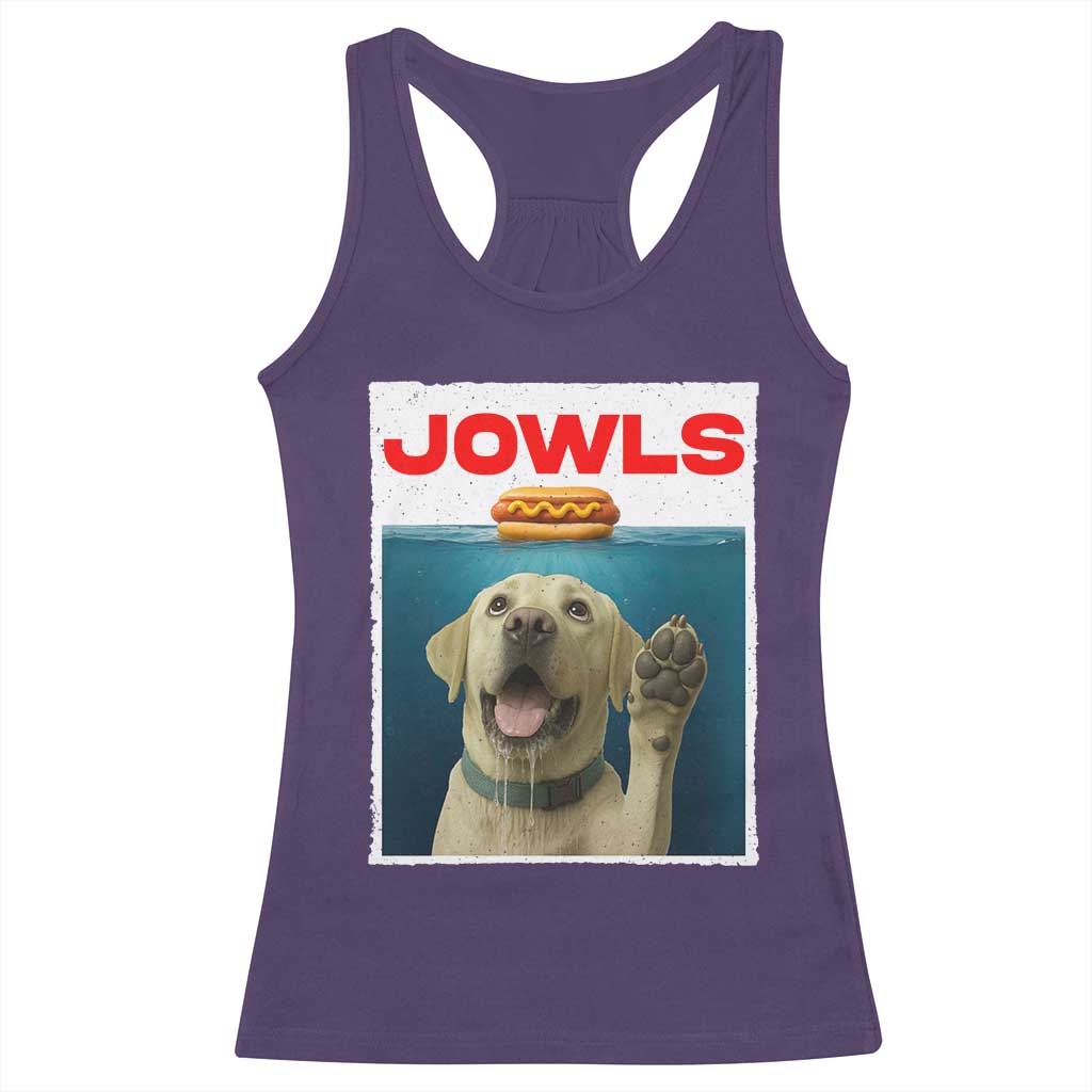 Funny Yellow Lab Jowls Racerback Tank Top Labrador Retriever Lover Gift TS12 Purple Print Your Wear