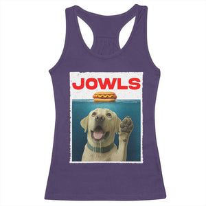 Funny Yellow Lab Jowls Racerback Tank Top Labrador Retriever Lover Gift TS12 Purple Print Your Wear