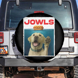 Funny Yellow Lab Jowls Spare Tire Cover Labrador Retriever Lover Gift TS12 No hole Black Print Your Wear