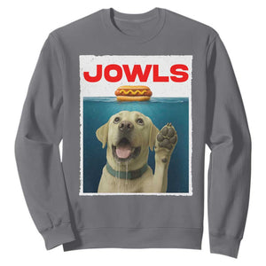 Funny Yellow Lab Jowls Sweatshirt Labrador Retriever Lover Gift TS12 Charcoal Print Your Wear