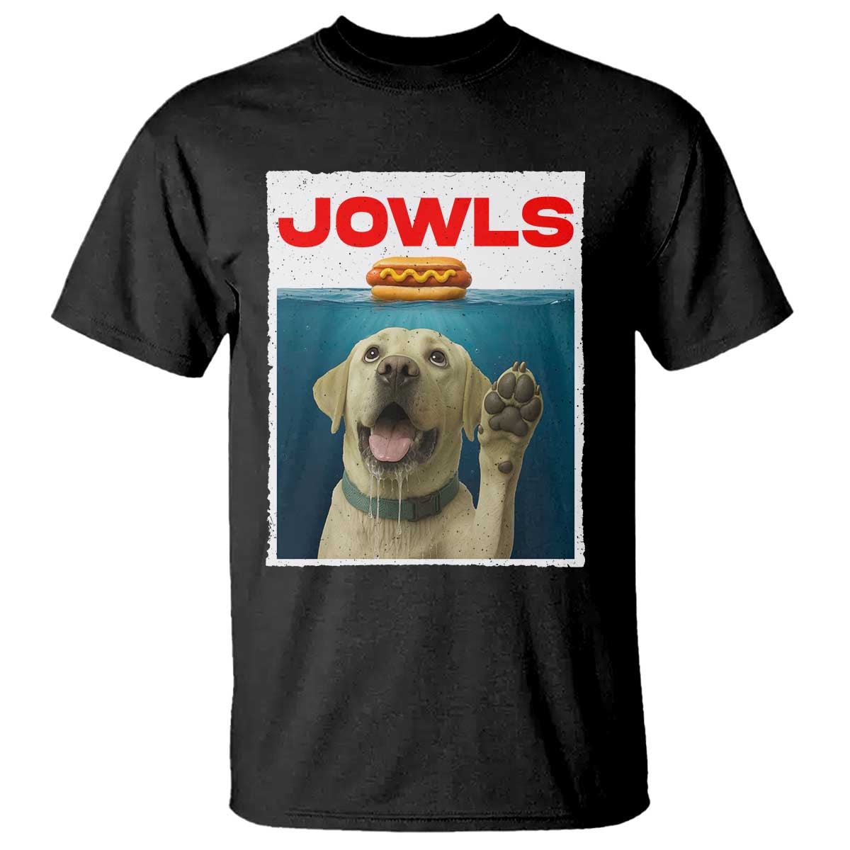 Funny Yellow Lab Jowls T Shirt Labrador Retriever Lover Gift TS12 Black Print Your Wear
