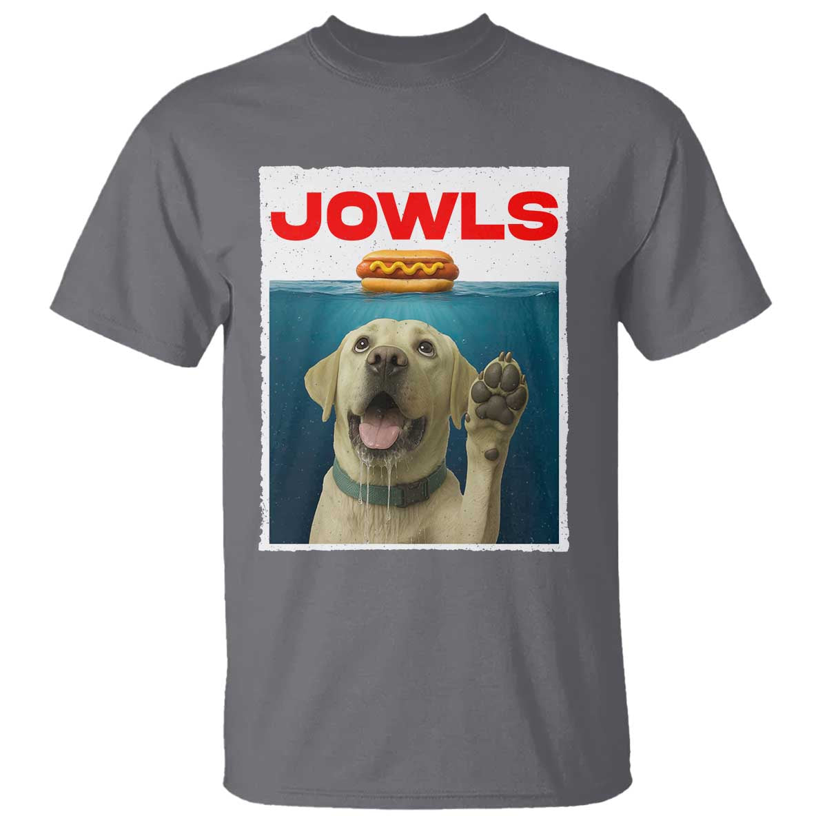 Funny Yellow Lab Jowls T Shirt Labrador Retriever Lover Gift TS12 Charcoal Print Your Wear