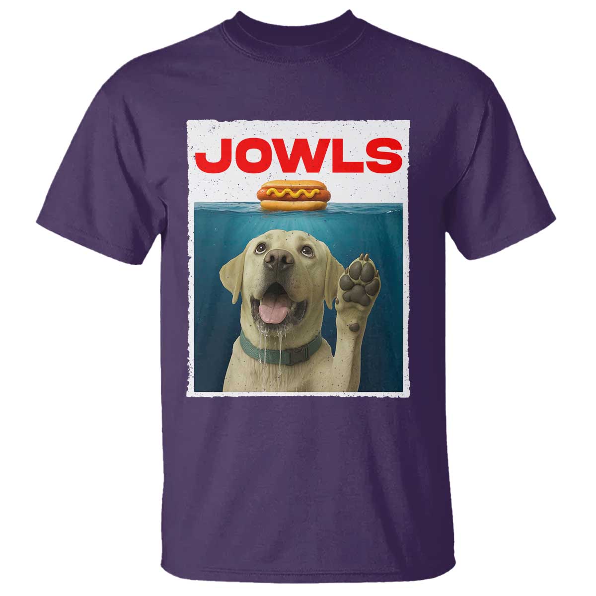 Funny Yellow Lab Jowls T Shirt Labrador Retriever Lover Gift TS12 Purple Print Your Wear