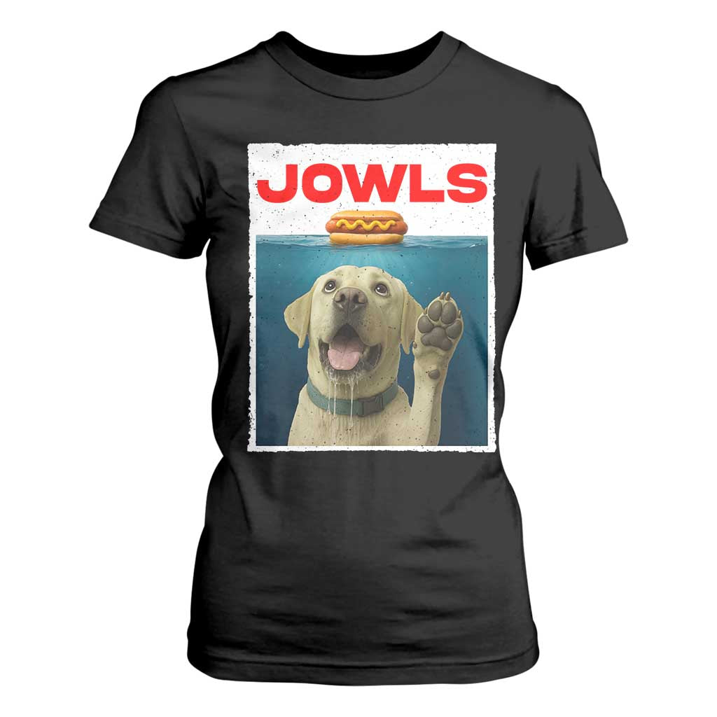 Funny Yellow Lab Jowls T Shirt For Women Labrador Retriever Lover Gift TS12 Black Print Your Wear