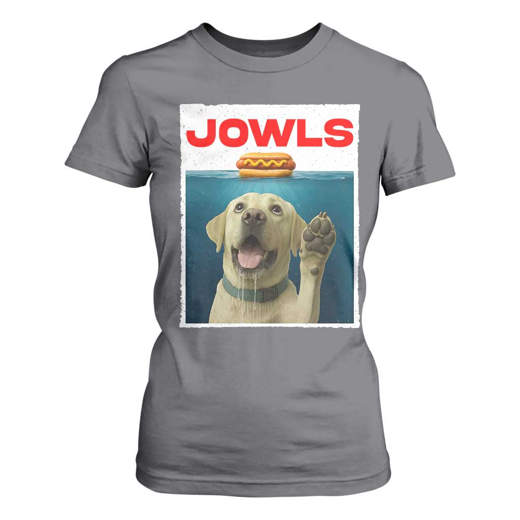 Funny Yellow Lab Jowls T Shirt For Women Labrador Retriever Lover Gift TS12 Charcoal Print Your Wear