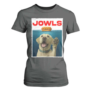 Funny Yellow Lab Jowls T Shirt For Women Labrador Retriever Lover Gift TS12 Dark Heather Print Your Wear