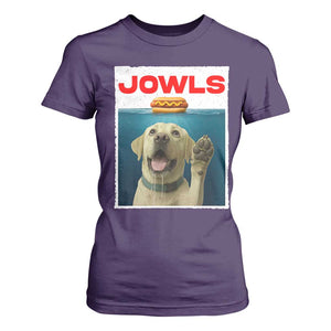Funny Yellow Lab Jowls T Shirt For Women Labrador Retriever Lover Gift TS12 Purple Print Your Wear