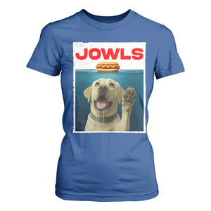 Funny Yellow Lab Jowls T Shirt For Women Labrador Retriever Lover Gift TS12 Royal Blue Print Your Wear