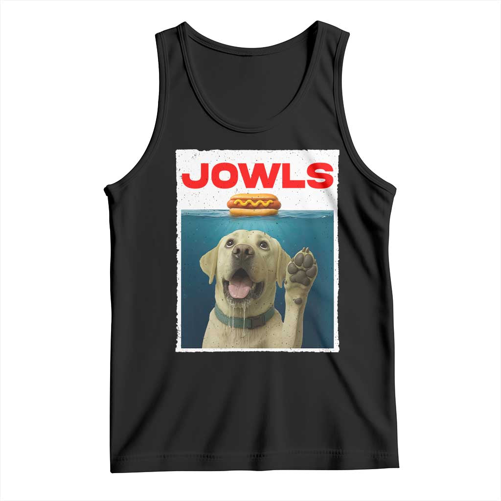 Funny Yellow Lab Jowls Tank Top Labrador Retriever Lover Gift TS12 Black Print Your Wear