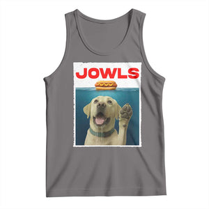 Funny Yellow Lab Jowls Tank Top Labrador Retriever Lover Gift TS12 Deep Heather Print Your Wear