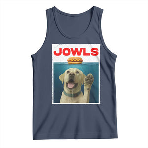 Funny Yellow Lab Jowls Tank Top Labrador Retriever Lover Gift TS12 Navy Print Your Wear