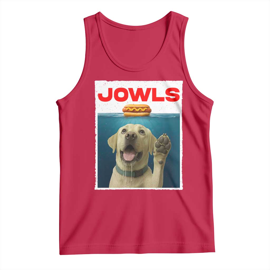 Funny Yellow Lab Jowls Tank Top Labrador Retriever Lover Gift TS12 Red Print Your Wear