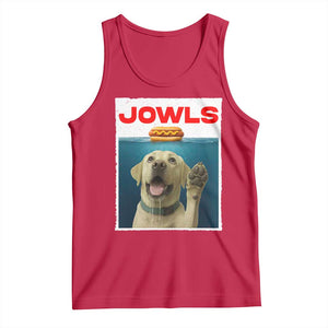 Funny Yellow Lab Jowls Tank Top Labrador Retriever Lover Gift TS12 Red Print Your Wear
