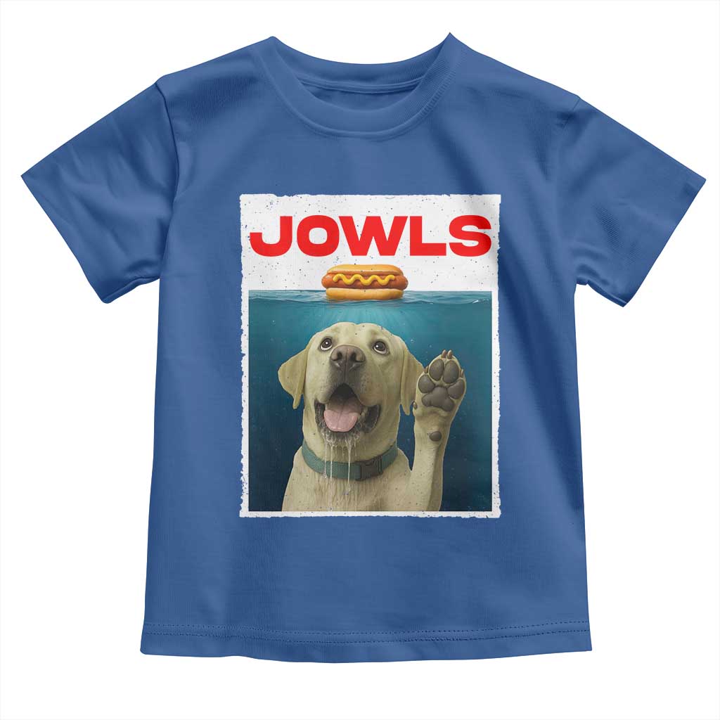 Funny Yellow Lab Jowls Toddler T Shirt Labrador Retriever Lover Gift TS12 Royal Blue Print Your Wear