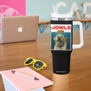 Funny Yellow Lab Jowls Tumbler With Handle Labrador Retriever Lover Gift TS12 Print Your Wear
