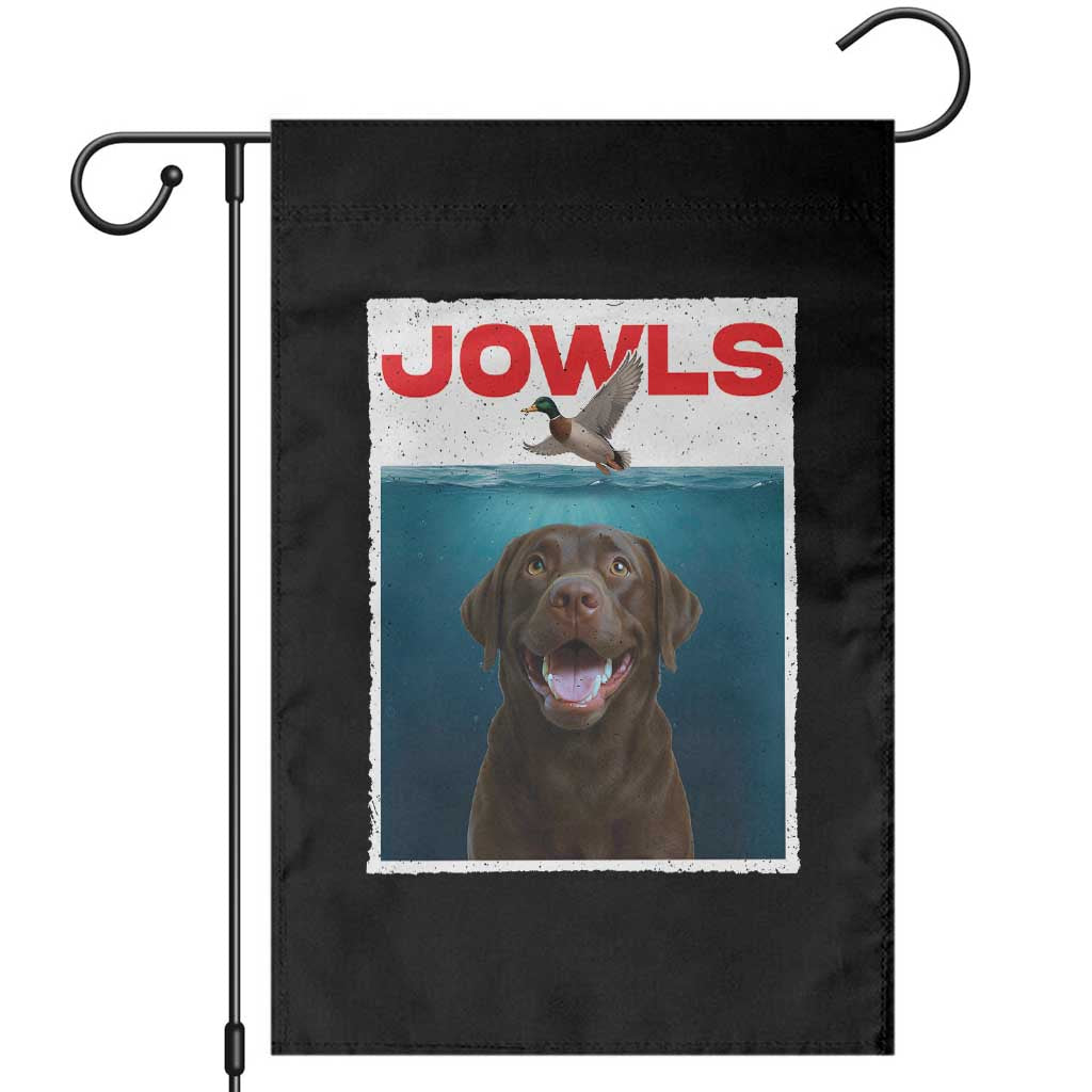 Chocolate Labrador Retriever Garden Flag Funny Jowls Horror Dog Poster TS12 Black Print Your Wear