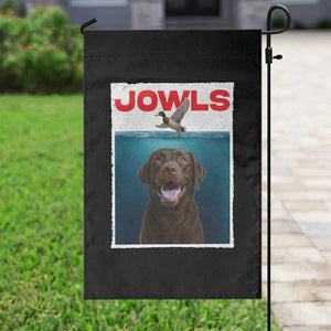 Chocolate Labrador Retriever Garden Flag Funny Jowls Horror Dog Poster TS12 Print Your Wear